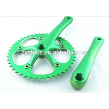 Advanced single speed fixed gear bicycle crank 46T crankset cycle multicolor